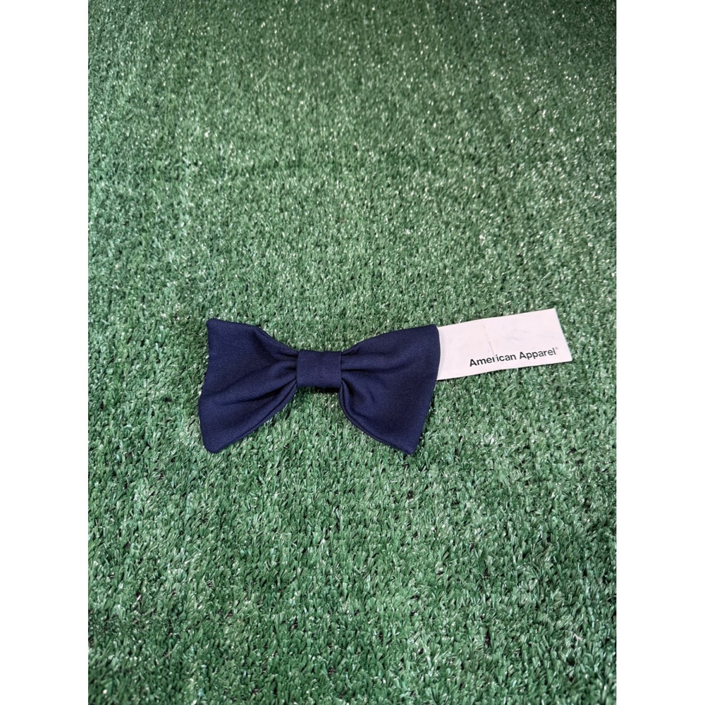 American Apparel Dark Blue Bow Tie Hair Clip Clip Accessory OS